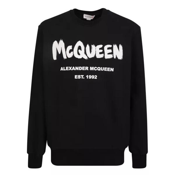 

Футболка graffiti sweatshirt Alexander Mcqueen, черный