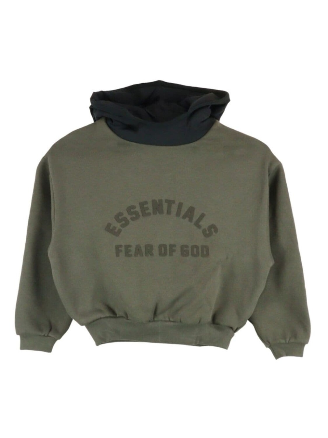 

FEAR OF GOD ESSENTIALS KIDS худи с логотипом, зеленый