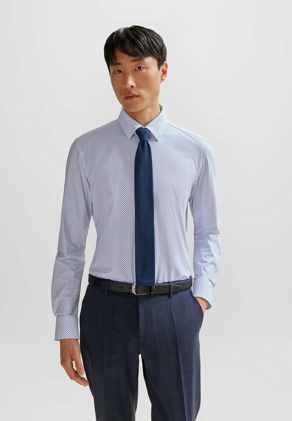 

Галстук BOSS, цвет dark blue four