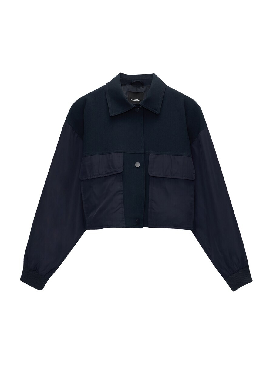 

Межсезонная куртка Pull&Bear, темно-синий