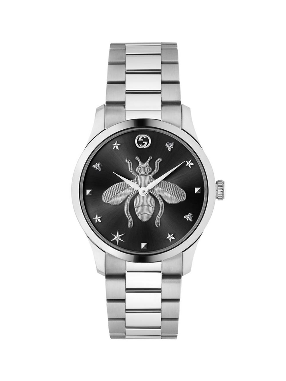 

Часы G-Timeless Bee с хронографом из нержавеющей стали Gucci, серебряный