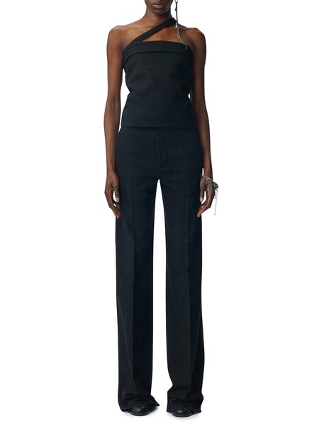 

Топ Oda с диагональными бретелями Ann Demeulemeester, черный