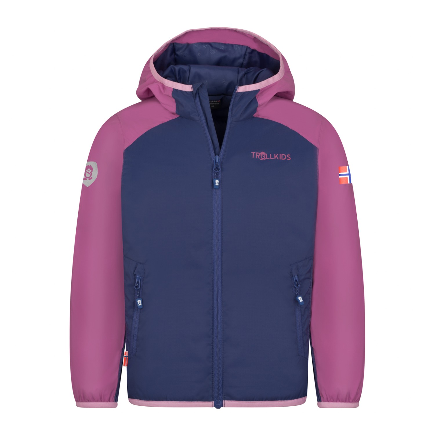 Куртка из синтетического волокна Trollkids Kid's Halsafjord, цвет Violet Blue/Mallow Pink/Wild Rose лыжная куртка trollkids lifjell цвет grau pink