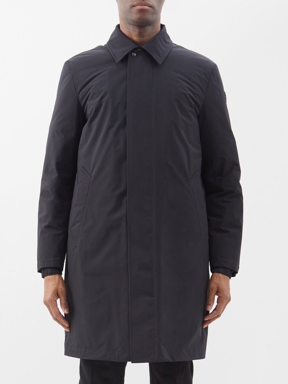 

Пальто diois с ромбовидной стеганой отделкой Moncler, черный