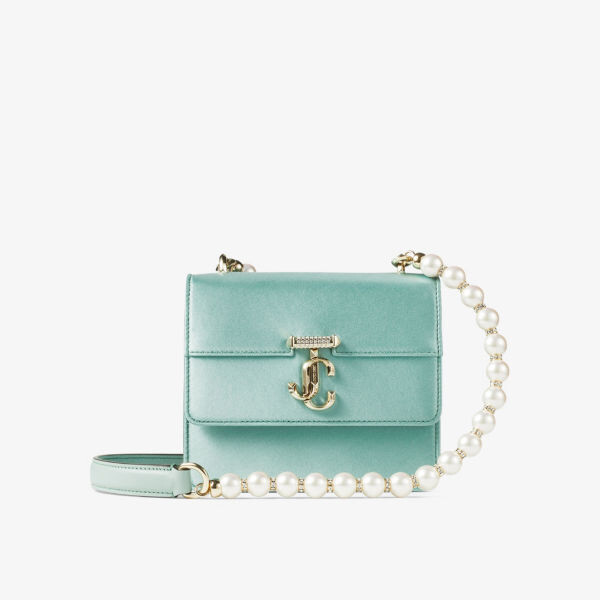 

Очень маленькая кожаная сумка через плечо Avenue Quad Jimmy Choo, желтый