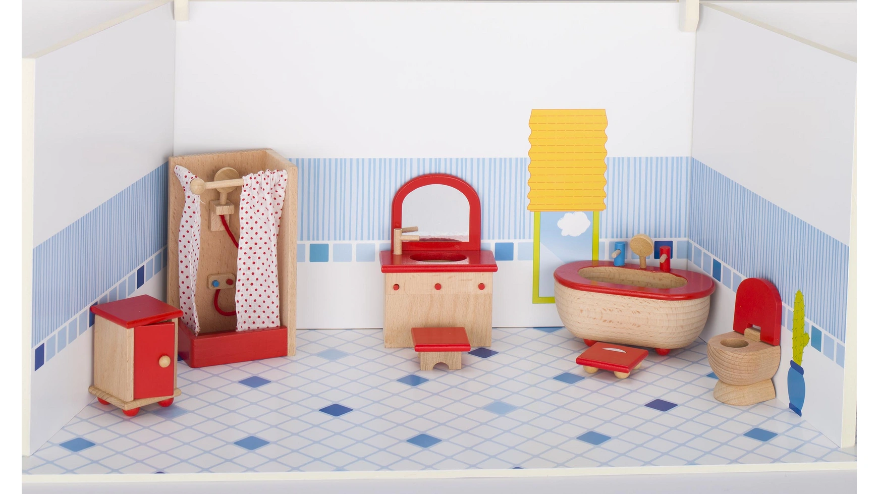 Goki Кукла, мебель для ванной комнаты мебель для ванной комнаты sanstar квадро 80 126 1 1 4 1 кфес