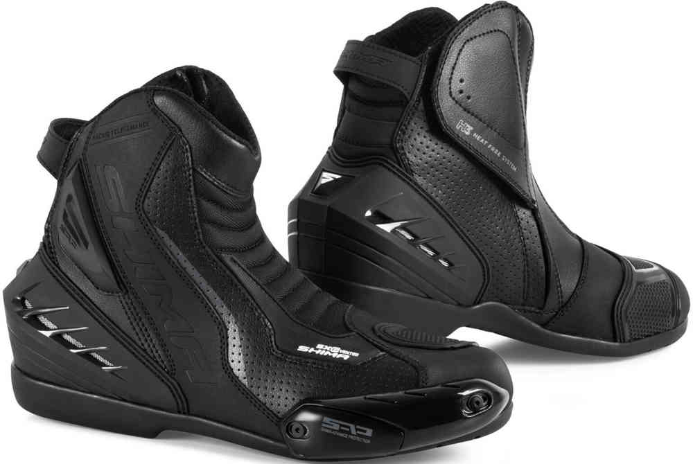 Мотоциклетные ботинки SX-6 SHIMA, черный водонепроницаемые женские мотоциклетные ботинки terra shima