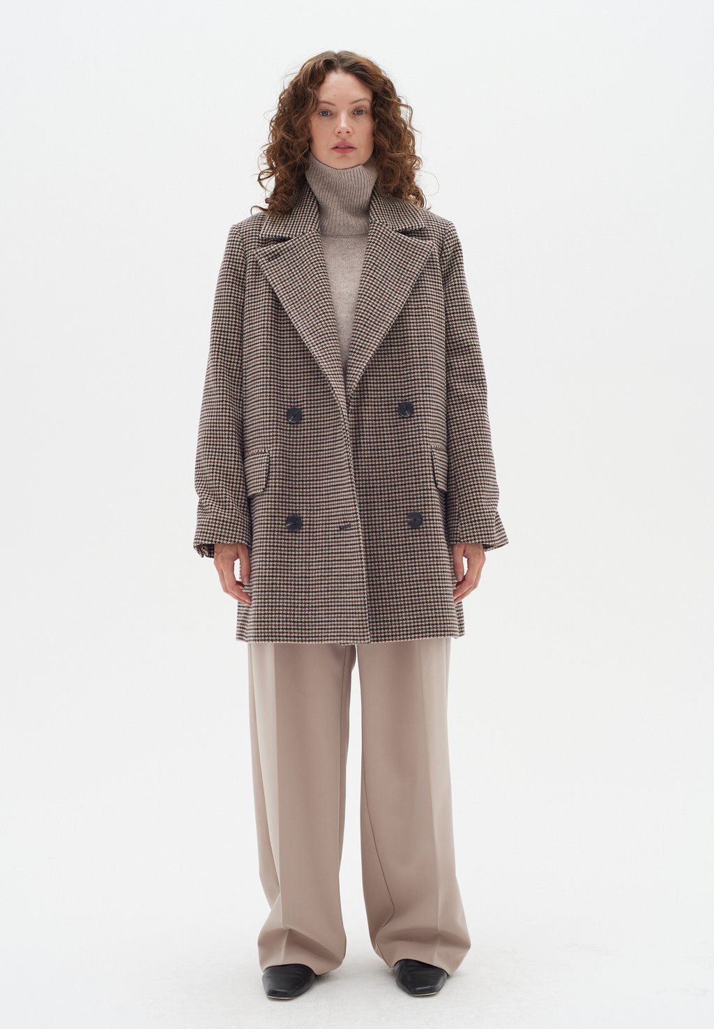 Короткое пальто InWear PEYTONIW, цвет houndstooth check houndstooth knitted women