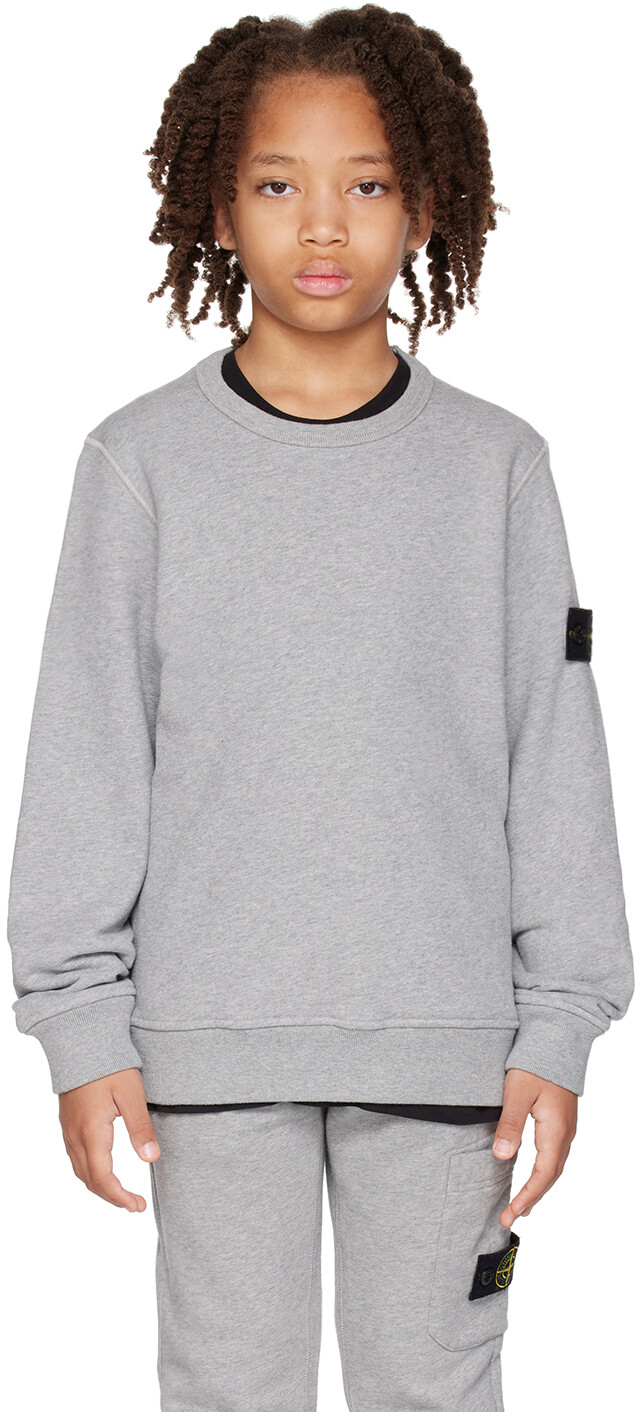 

Детская серая толстовка 61320 Stone Island Junior, Серый