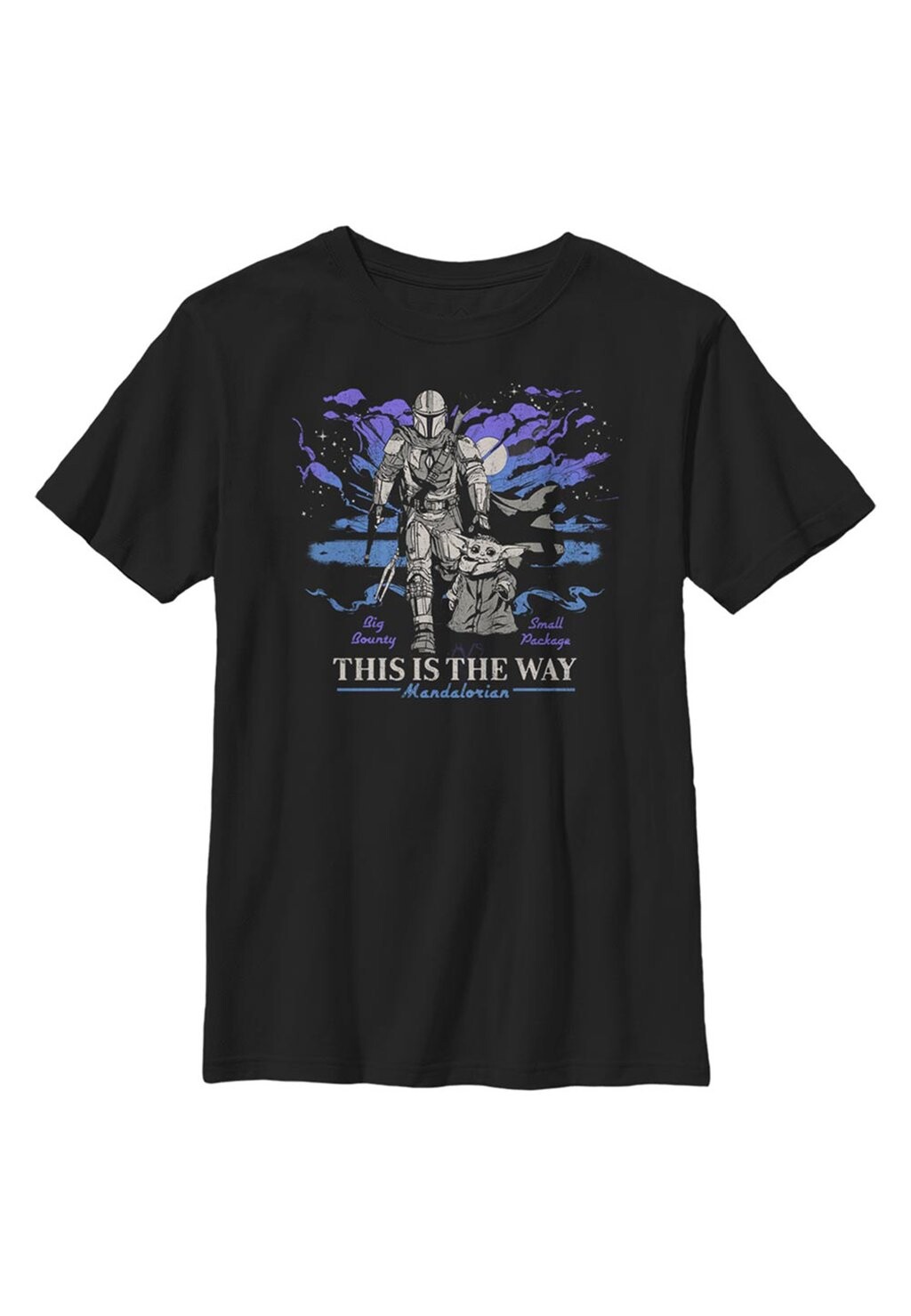 

Футболка с принтом Star Wars: The Mandalorian Galaxy Star Wars, черный