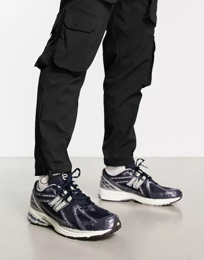 

Темно-синие и серебристые кроссовки New Balance 1906, Черный, Темно-синие и серебристые кроссовки New Balance 1906