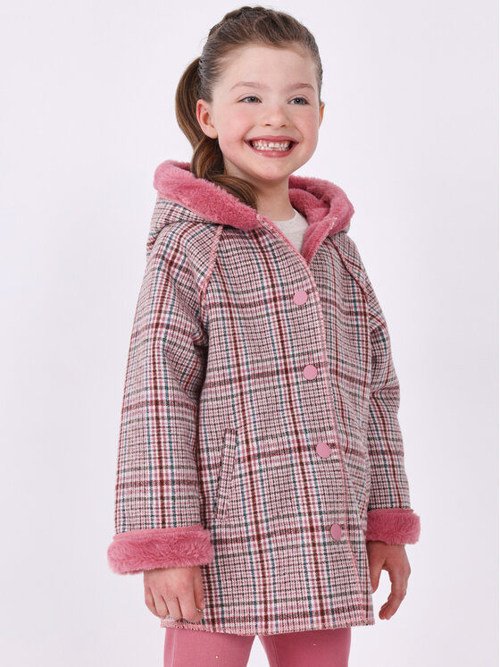 Переходное пальто стандартного кроя Mayoral, розовый переходное пальто стандартного кроя mayoral розовый