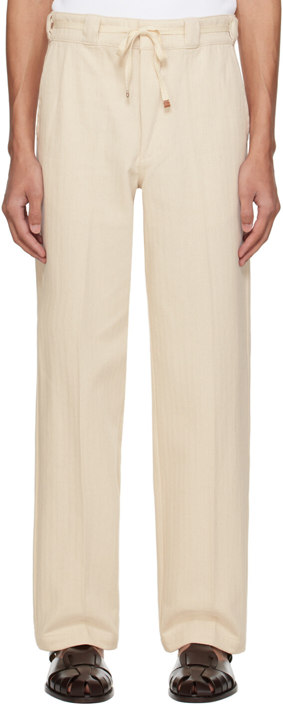 

Белоснежные брюки Le Pantalon Chevron Drole De Monsieur