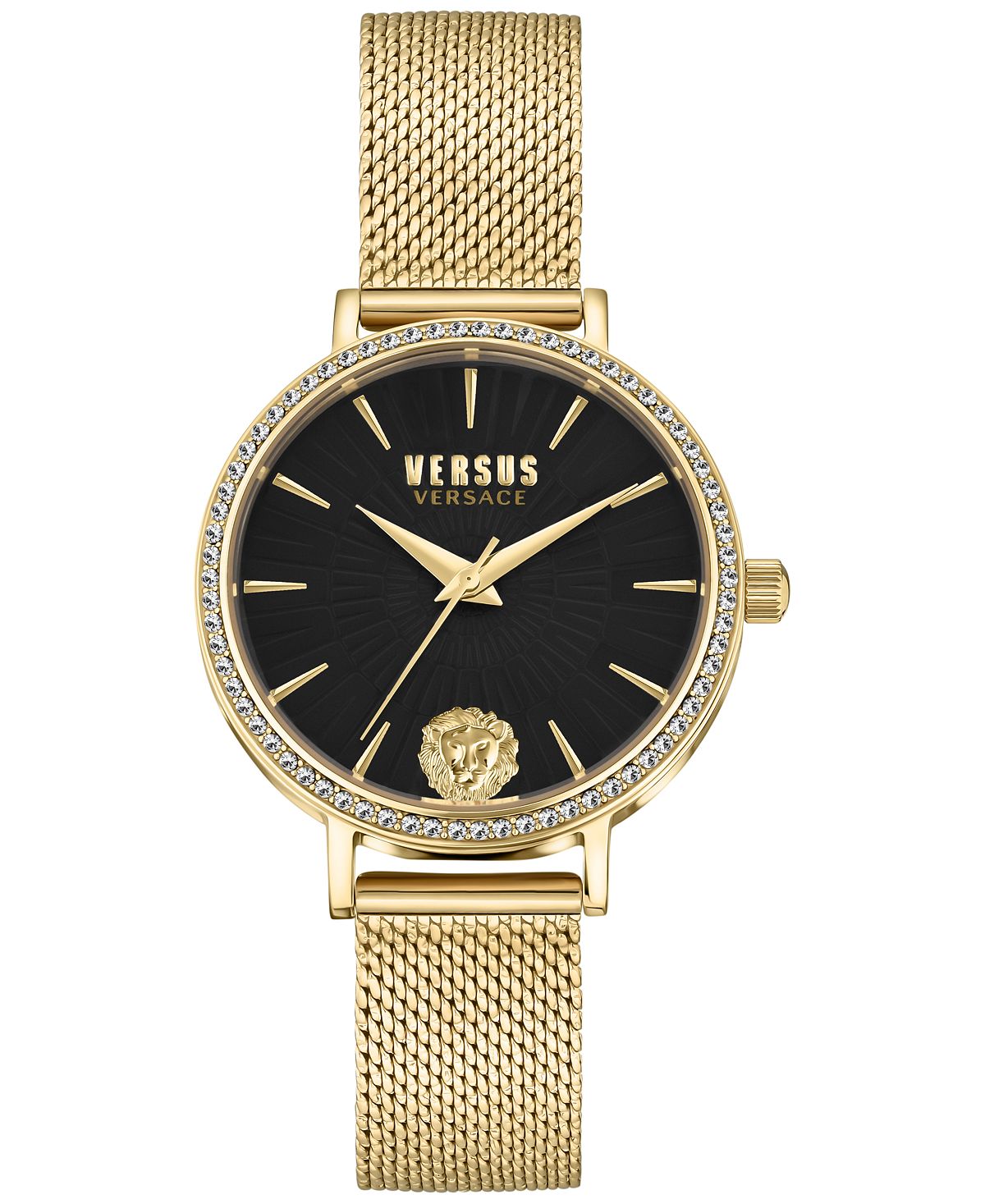 Женские часы Mar Vista с сетчатым браслетом с золотым ионным покрытием, 34 мм Versus Versace, золотой