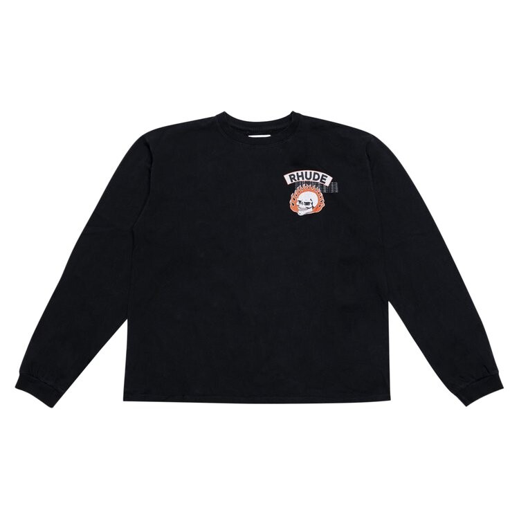 

Футболка Rhude 92 Rally Long-Sleeve 'Vintage Black', черный