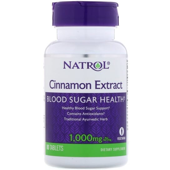

Natrol, Экстракт корицы - Корица, 80 таб.