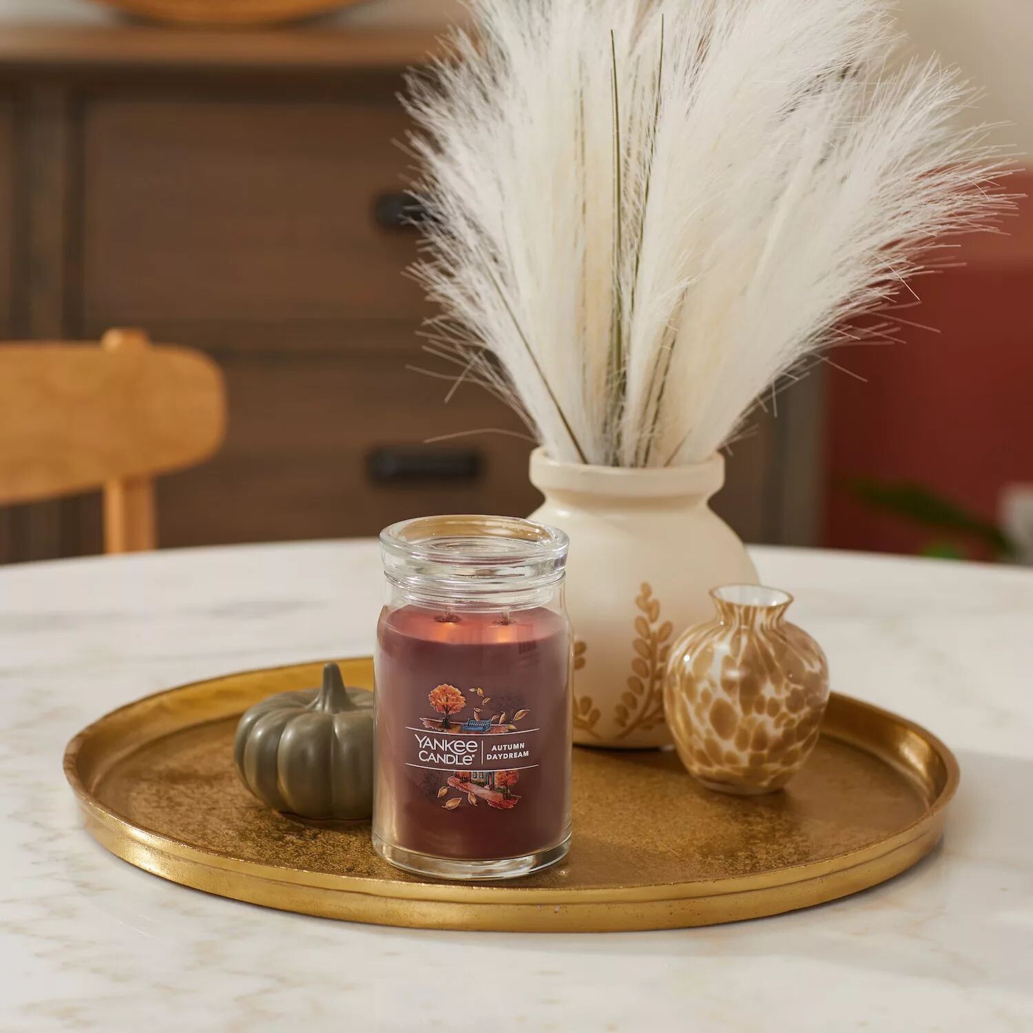 

Yankee Candle Осенняя мечта, 20 унций. Фирменная большая банка для свечей