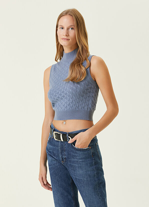 

Синий кашемировый трикотаж Brunello Cucinelli