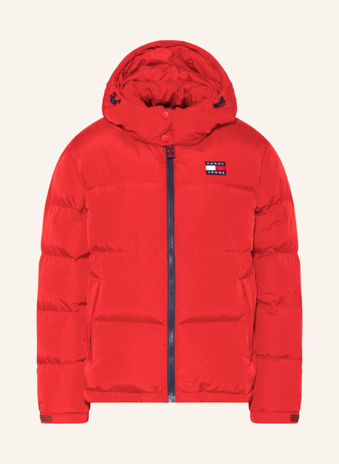 

Пуховик TOMMY JEANS mit abnehmbarer Kapuze, красный