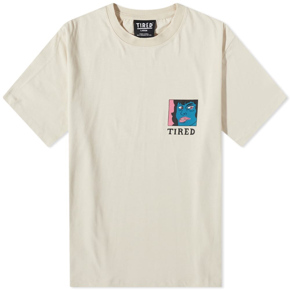 

Футболка Tired Skateboards с большим пальцем вниз, бежевый