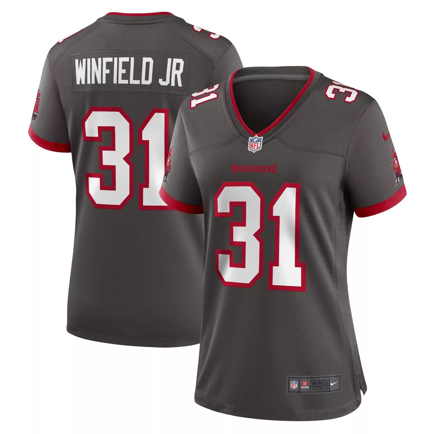 

Женское джерси Nike Antoine Winfield Jr. Pewter Tampa Bay Buccaneers Game Nike