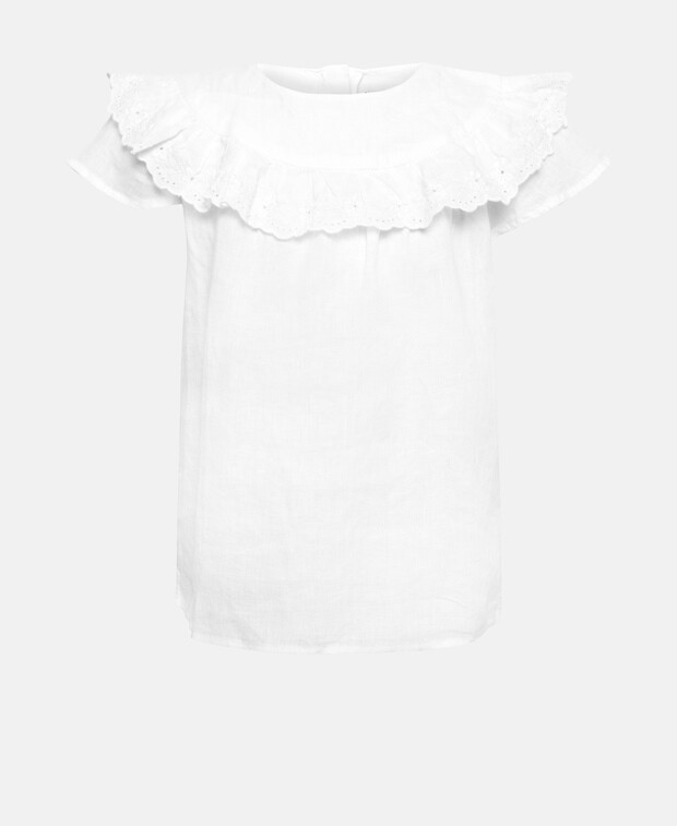 

Льняная блузка Polo Ralph Lauren, белый