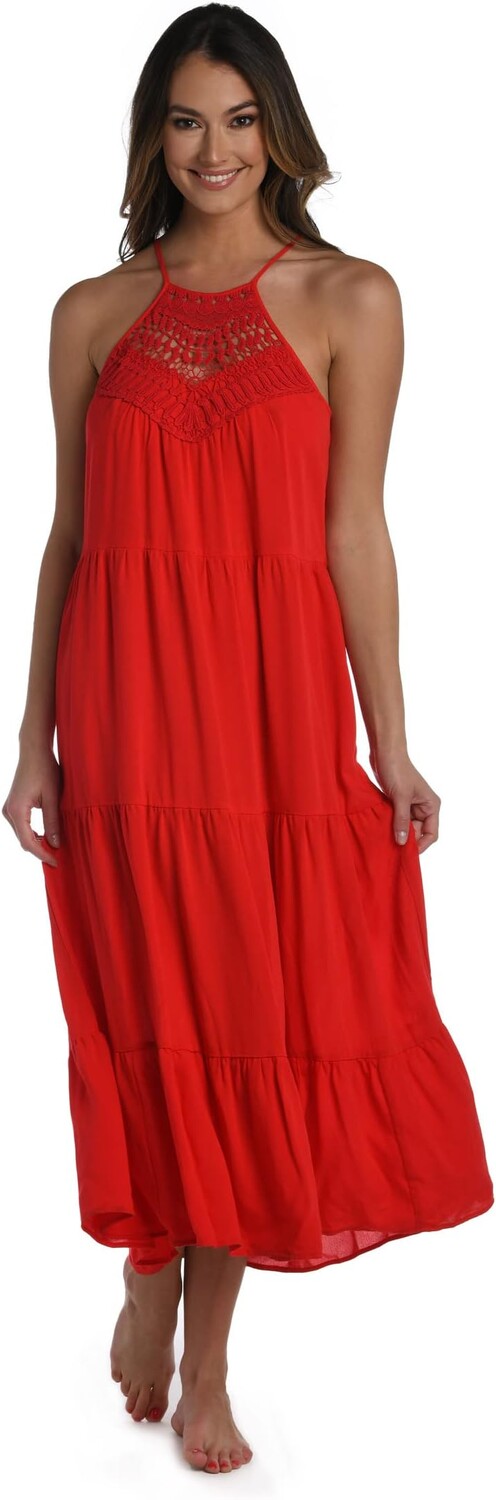 

Платье Coastal Covers с высоким воротником La Blanca, цвет Cherry