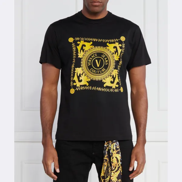 

Футболка стандартного кроя Versace, черный