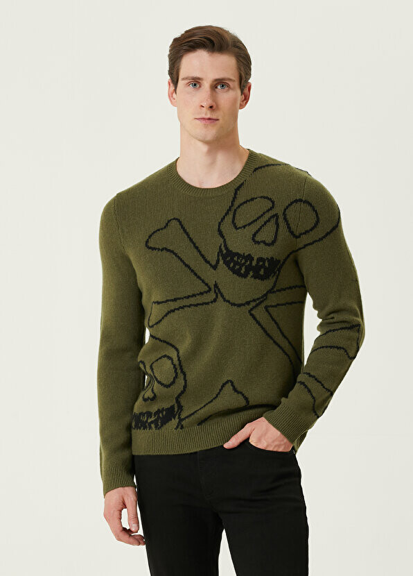 

Kennedy хаки жаккардовый кашемировый свитер Zadig&Voltaire