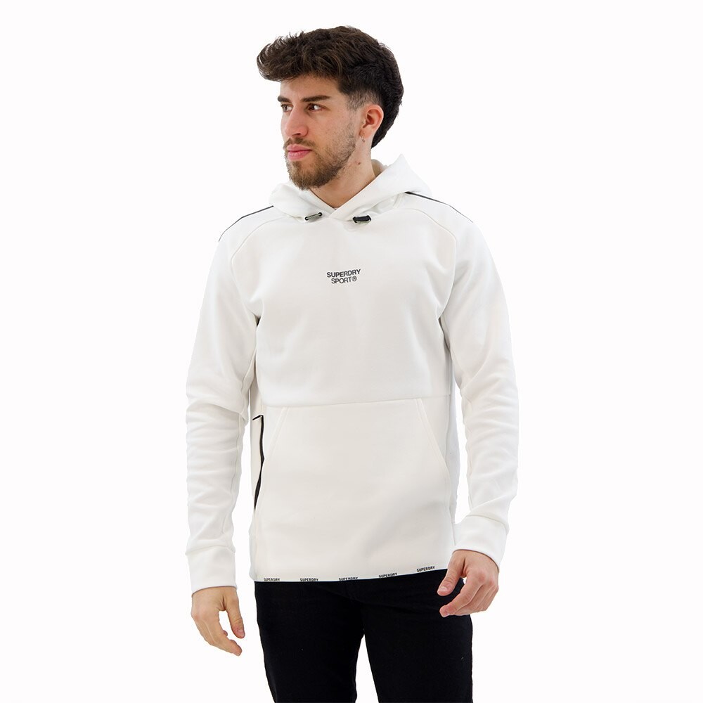 Худи Superdry Sport Tech Logo Loose, белый