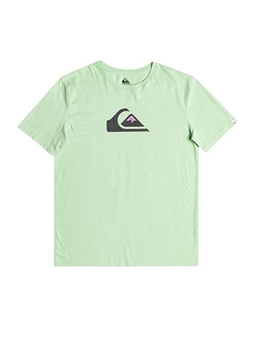 

Светло-зеленая мужская футболка с круглым вырезом Quiksilver, Зеленый