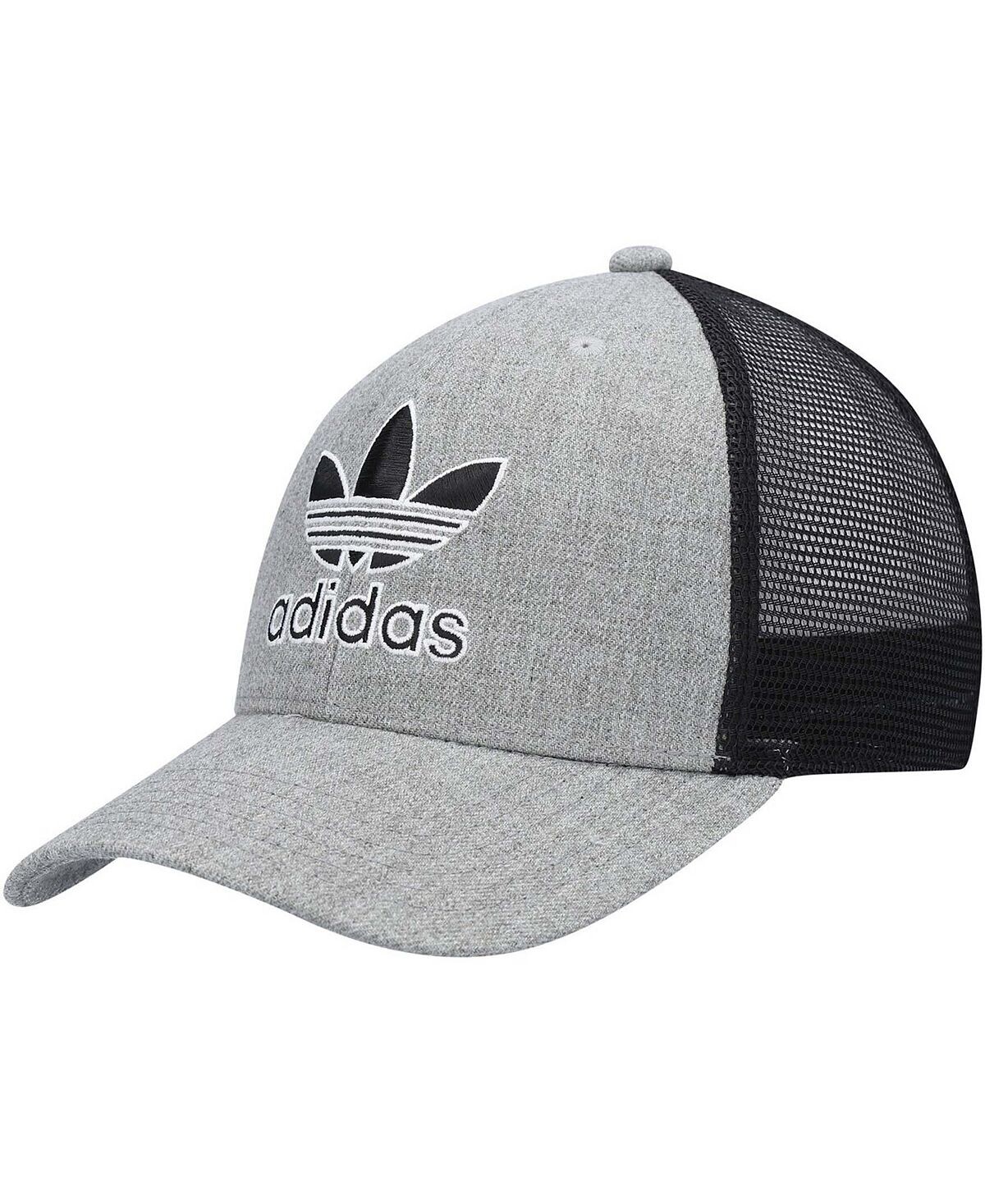 

Мужская кепка Icon Trucker Snapback серо-черного цвета Хизер adidas