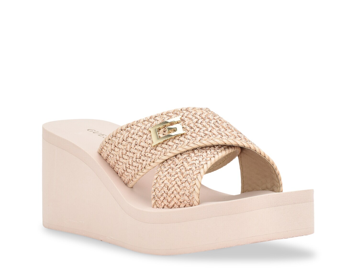 

Сандалии Guess Danvi на танкетке, бежевый
