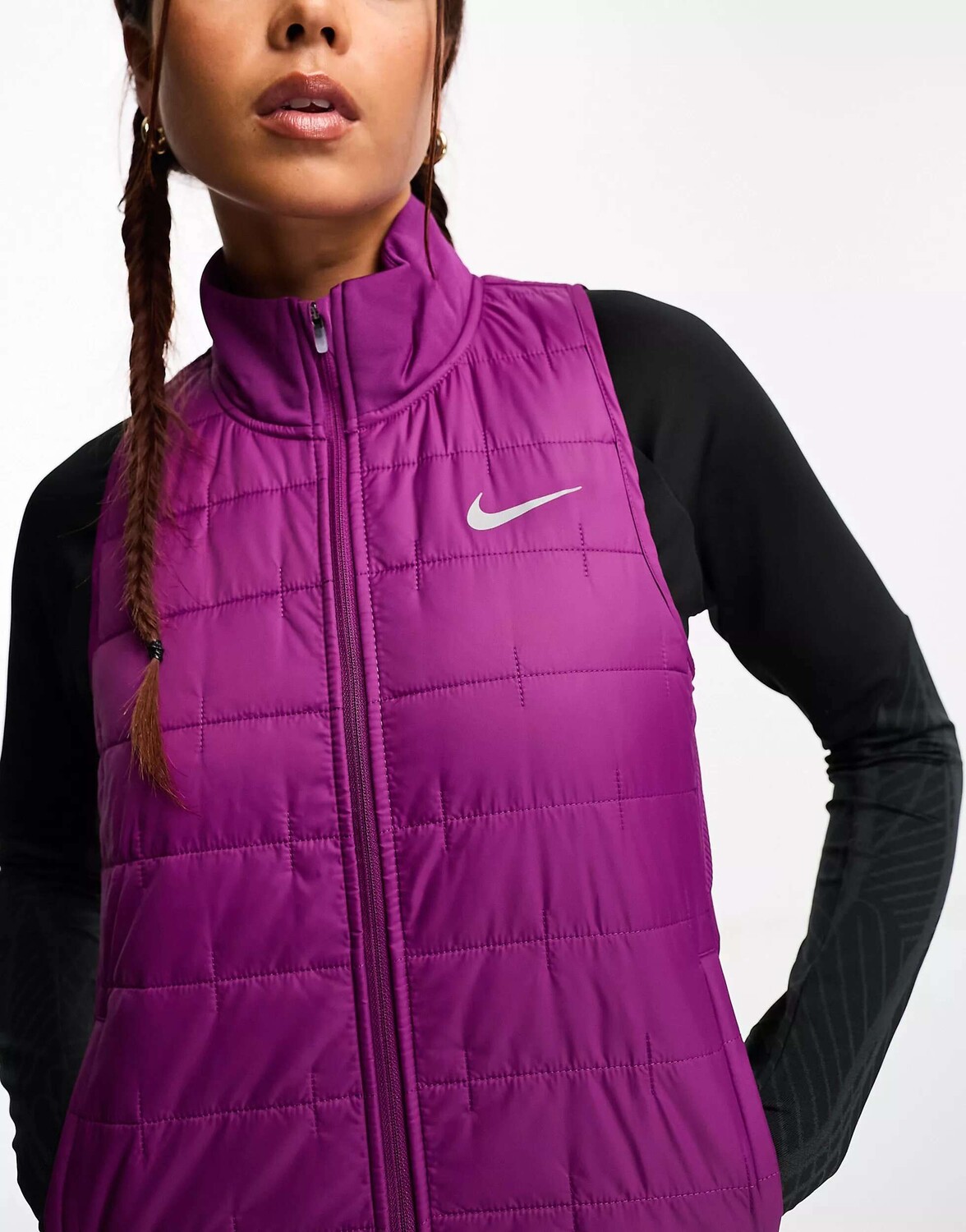 

Пурпурный жилет с синтетическим наполнителем Nike Therma-FIT, Фиолетовый