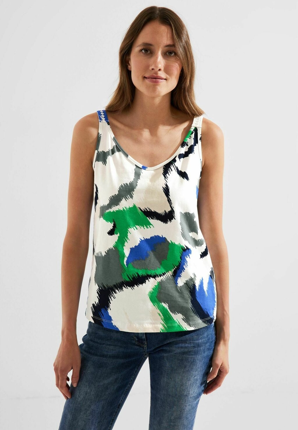 

Топ Ärmelloses Print Cecil, цвет weiß