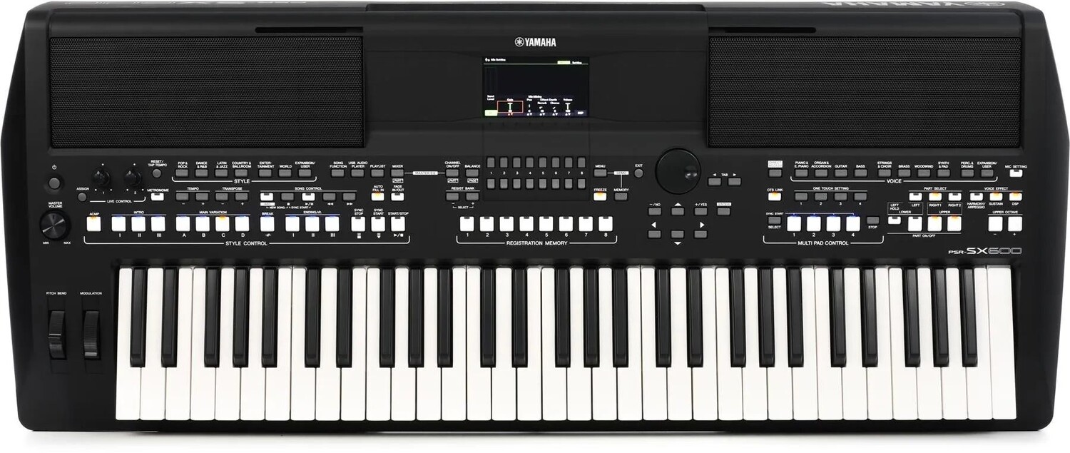 

Рабочая станция аранжировщика Yamaha PSRSX600 с 61 клавишей