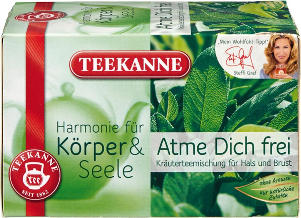 

TEEKANNE Гармония для тела и души Дышите свободно - чайные пакетики - травы - 40 г - упаковка 20 шт.