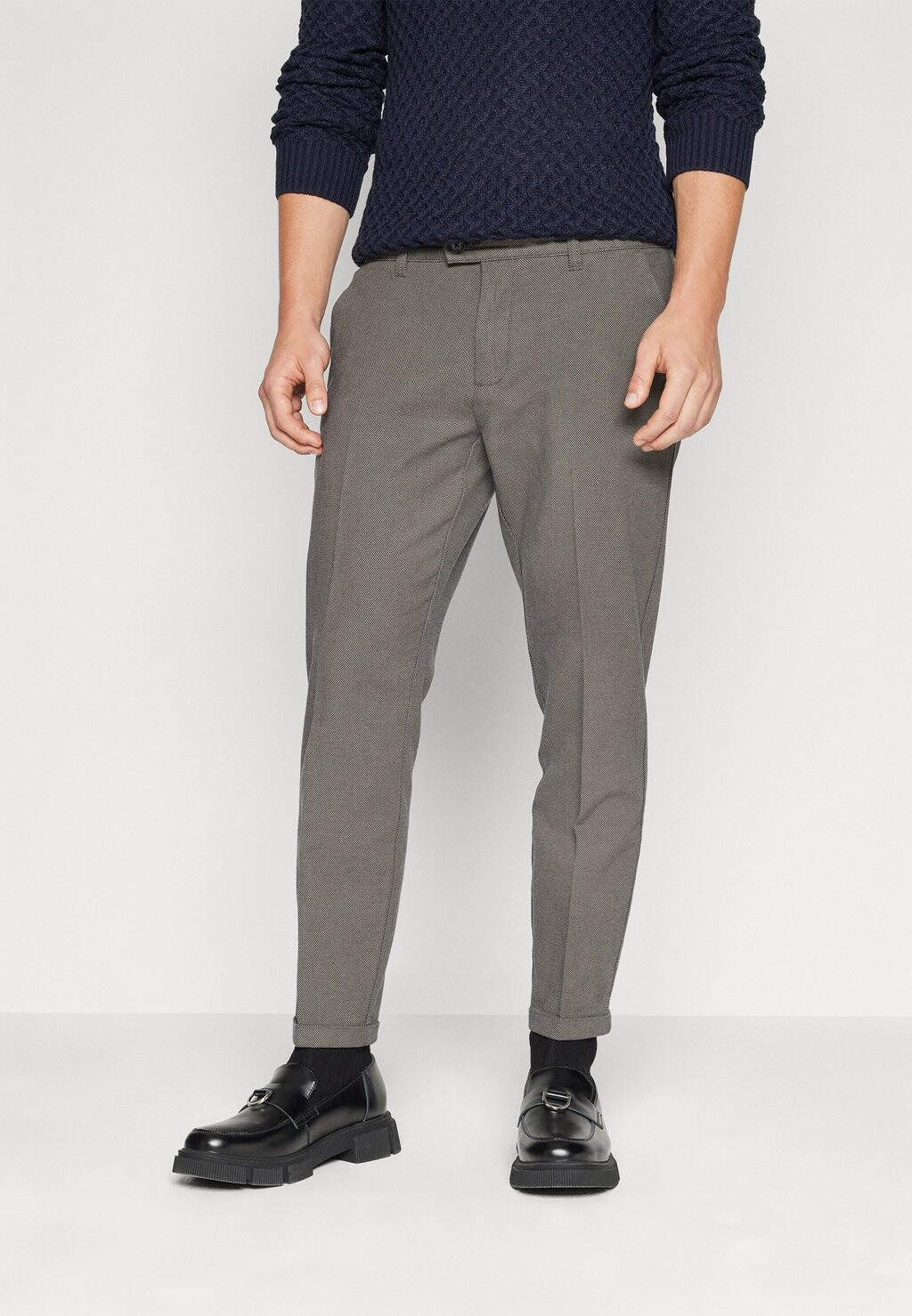

Брюки Ercan Cropped Pants Redefined Rebel, цвет walnut dobby