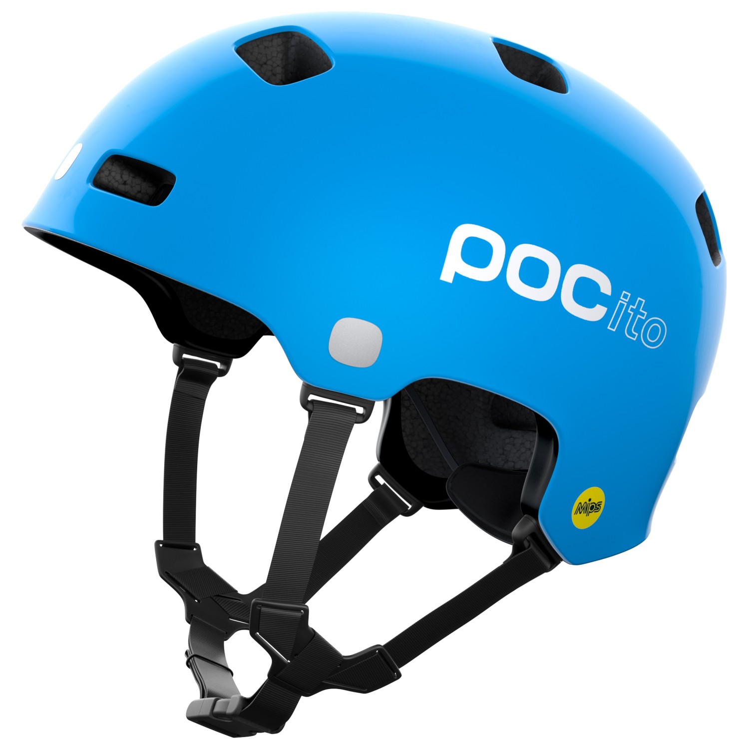 Велосипедный шлем Poc Kid's POCito Crane MIPS, цвет Fluorescent Blue