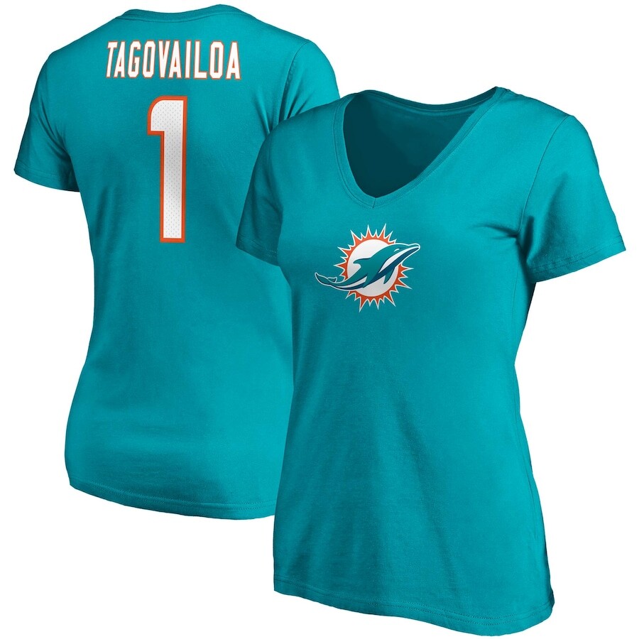 

Футболка с коротким рукавом Fanatics Branded Miami Dolphins, аква
