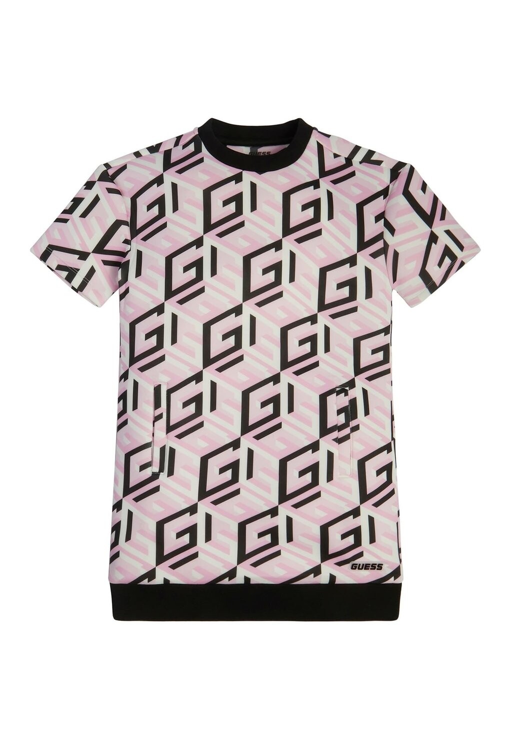 

Повседневное платье MIT ALLOVER-G-CUBE-LOGO Guess, цвет mehrfarbe rose