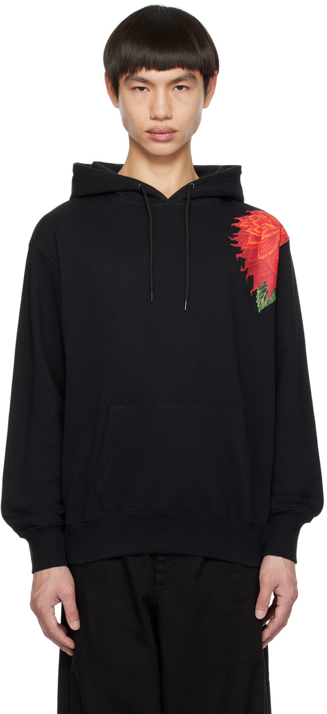 

Черный худи с принтом New Era Edition Yohji Yamamoto