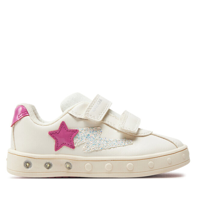 

Кроссовки Geox J Skylin Girl J458WA 000BC C0563 M White/Fuchsia, белый