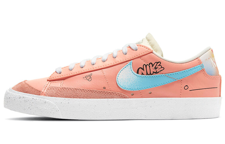 

Nike Blazer Low '77 Doodle Yuanyang Swoosh для женщин, розовый