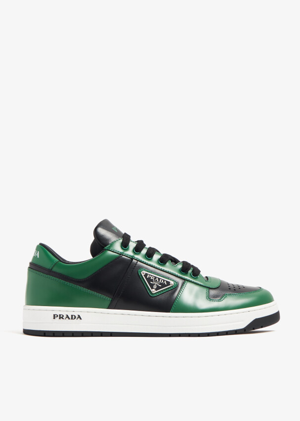 

Кроссовки Prada Downtown Leather, зеленый