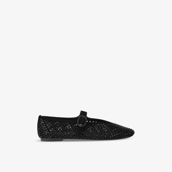 

Замшевые балетки Mayfair, украшенные кристаллами Kurt Geiger London, черный