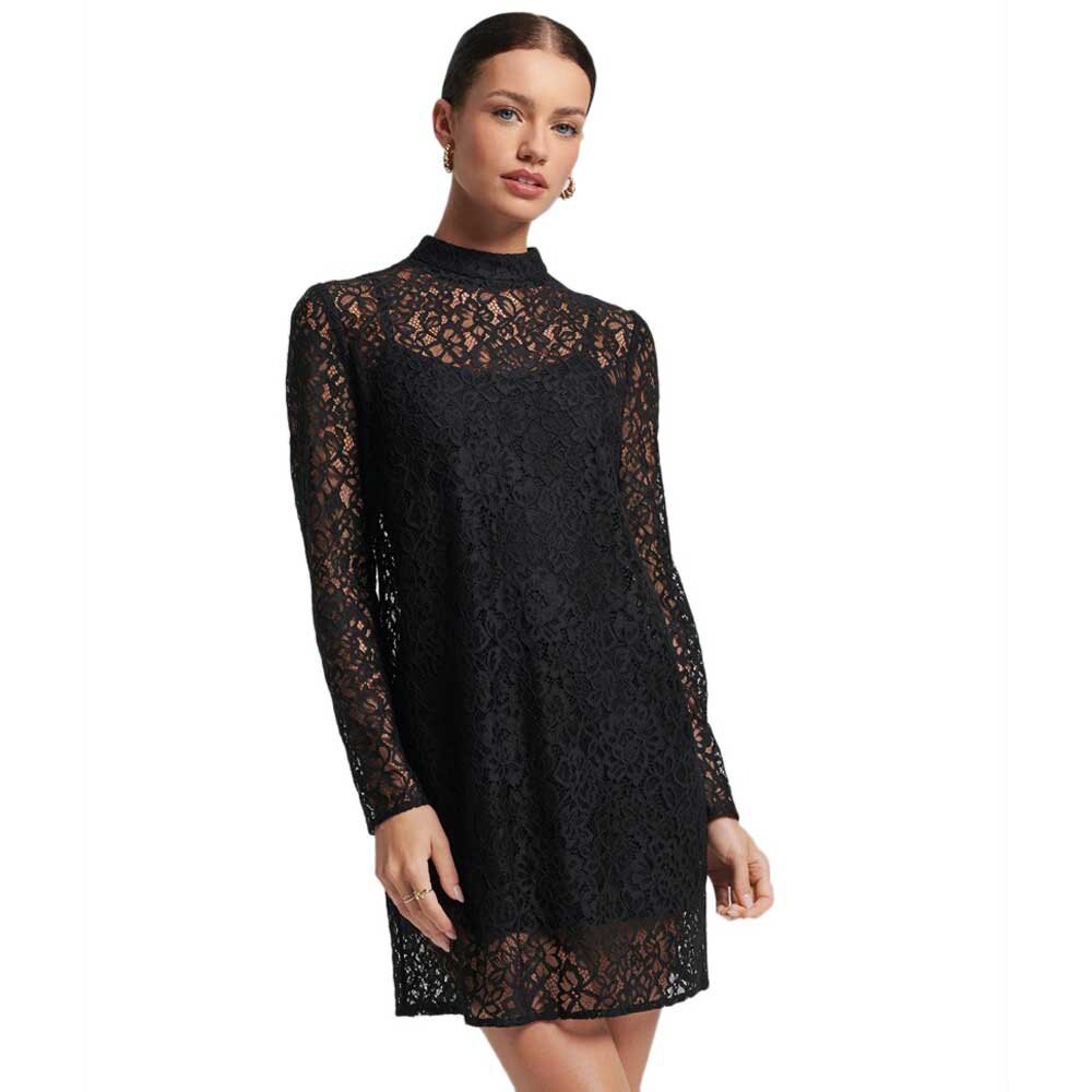 

Платье Superdry Studios Lace Mini, коричневый