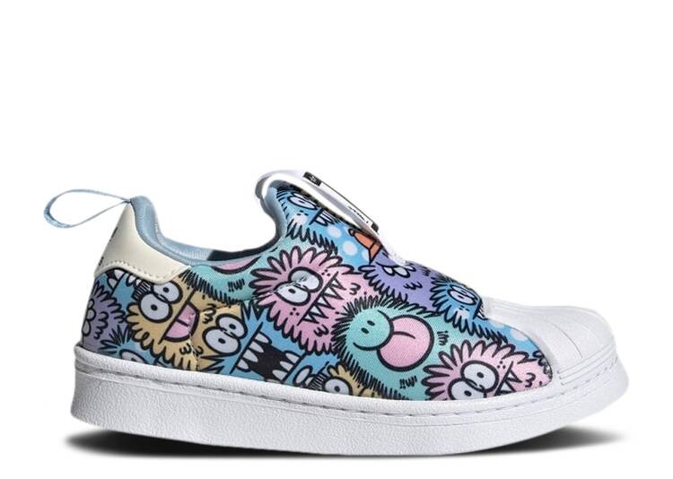 цена Кроссовки Adidas KEVIN LYONS X SUPERSTAR 360 LITTLE KID 'MONSTER',