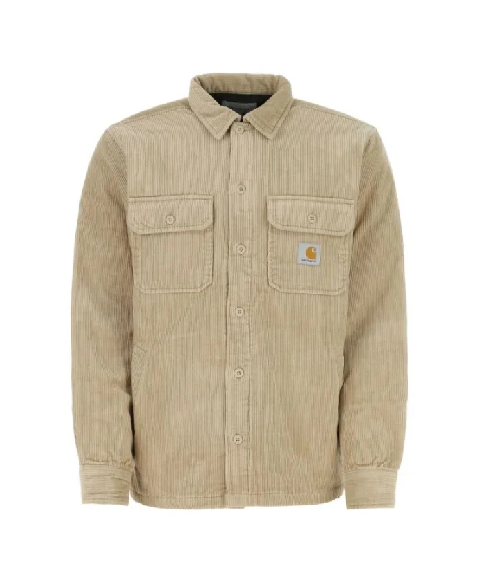 

Бархатный жакет в рубчик Carhartt Wip, бежевый