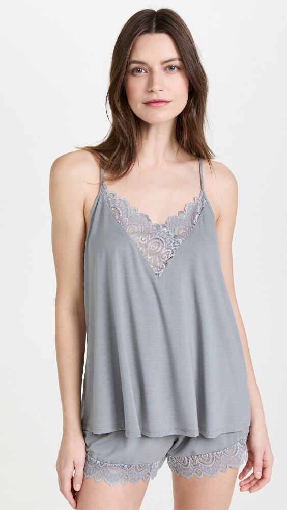 

Пижамный комплект Flora Nikrooz Floretta II Knit Cami with Lace Trim